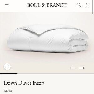 Boll & Branch King Down Duvet Insert
